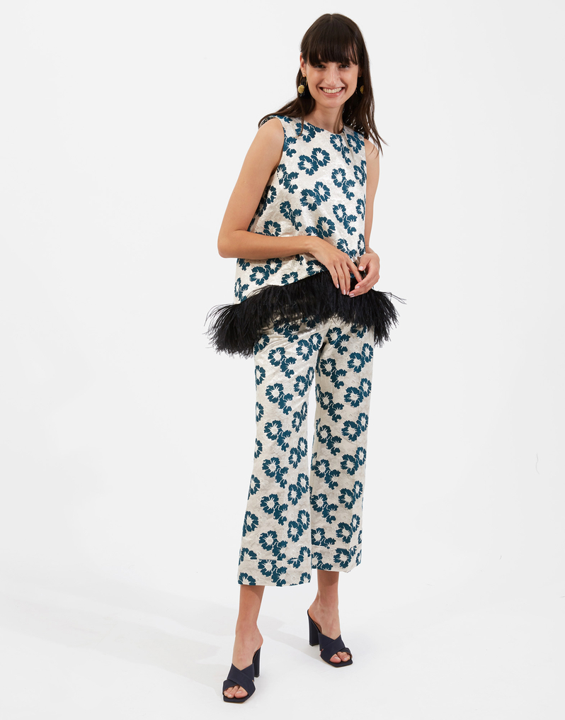 La DoubleJ Hendrix Pants La DoubleJ Hendrix Pants Pansy Party Jacquard TRO0014JAC027PAN0003