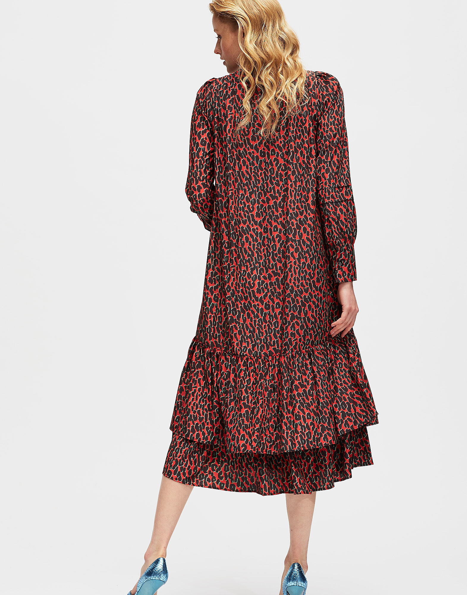 LaDoubleJ Good Witch Dress Leopard Rosso DRE0088SPO001LEO0002