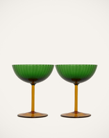 La DoubleJ Champagne Coupe Set of 2 La DoubleJ Champagne Coupe Set of 2 Verde GLA0012MUR001GRE0008