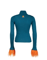 La DoubleJ High Kick Top La DoubleJ High Kick Top Blue PUL0167KNI091VA196BU05