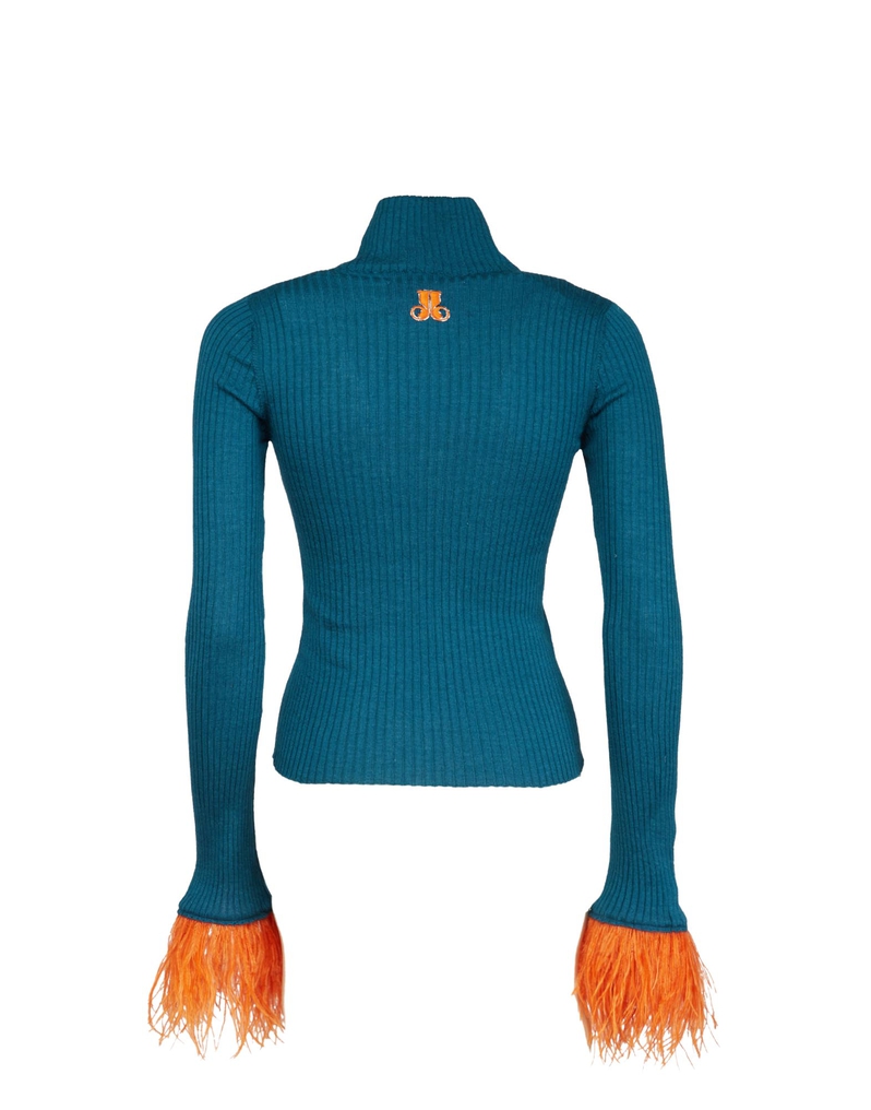 La DoubleJ High Kick Top La DoubleJ High Kick Top Blue PUL0167KNI091VA196BU05