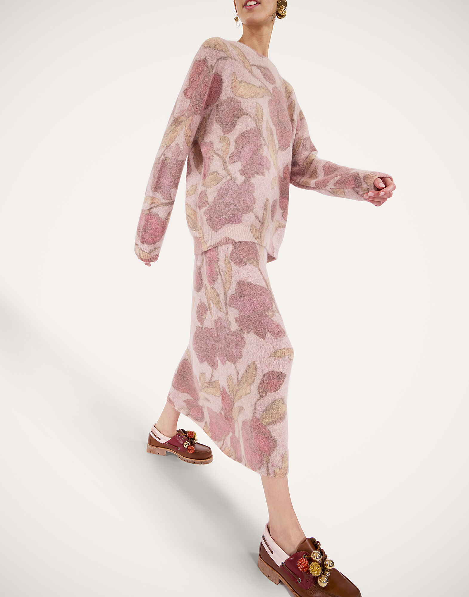 La DoubleJ All-In Skirt French Kiss Dusty Pink SKI0134KNI124VA419PI10