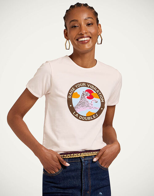 La DoubleJ The Cu-Tee Crop Solid Ecru TSH0068JER076SOP13WH01