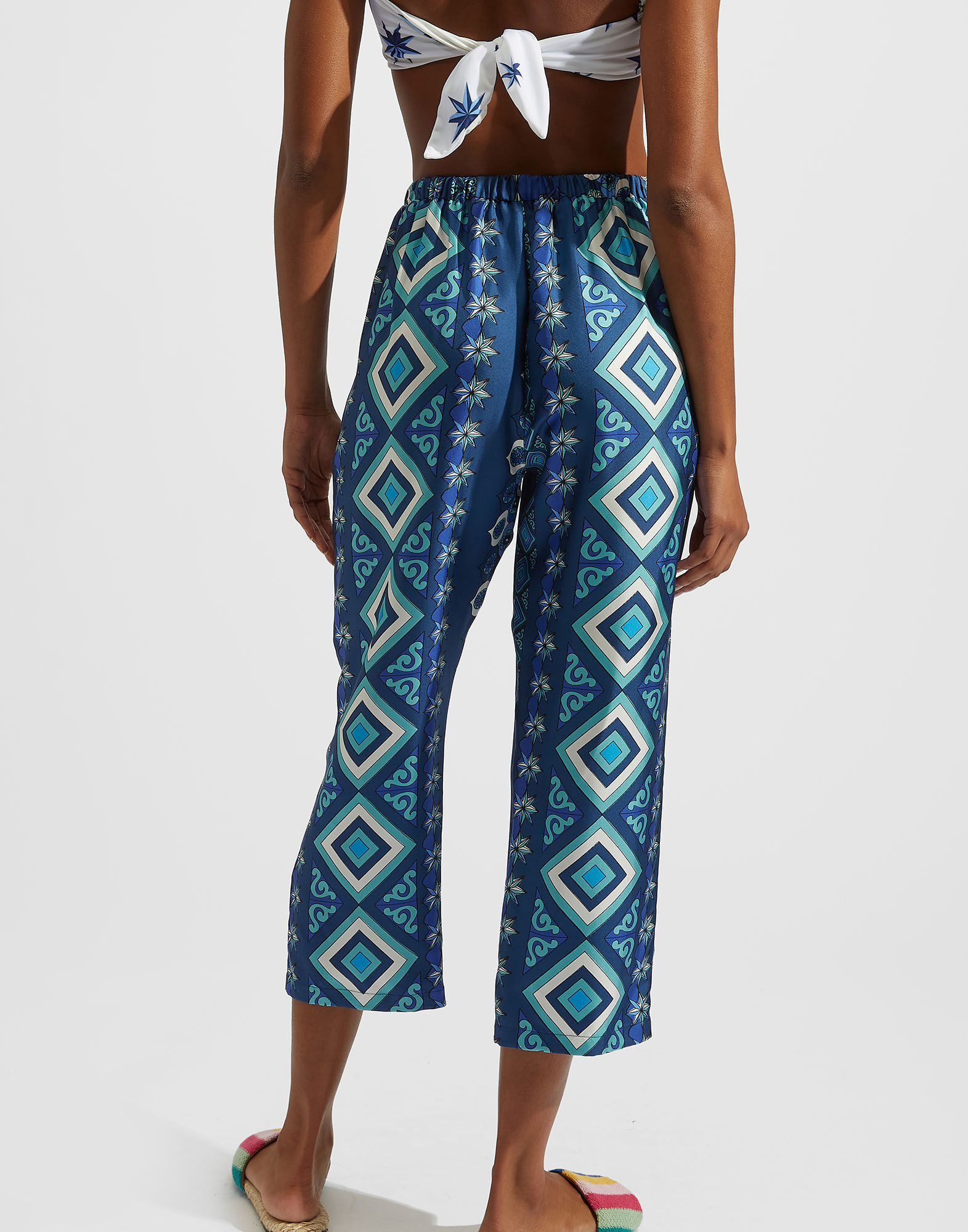 La DoubleJ Drawstring Pants Costiera TRO0053SIL001COS01BU03