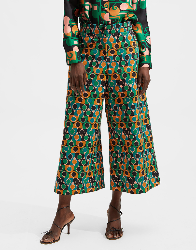 LaDoubleJ Coulotte Pants LaDoubleJ Coulotte Pants Gumball Verde TRO0027COT006GUM0002