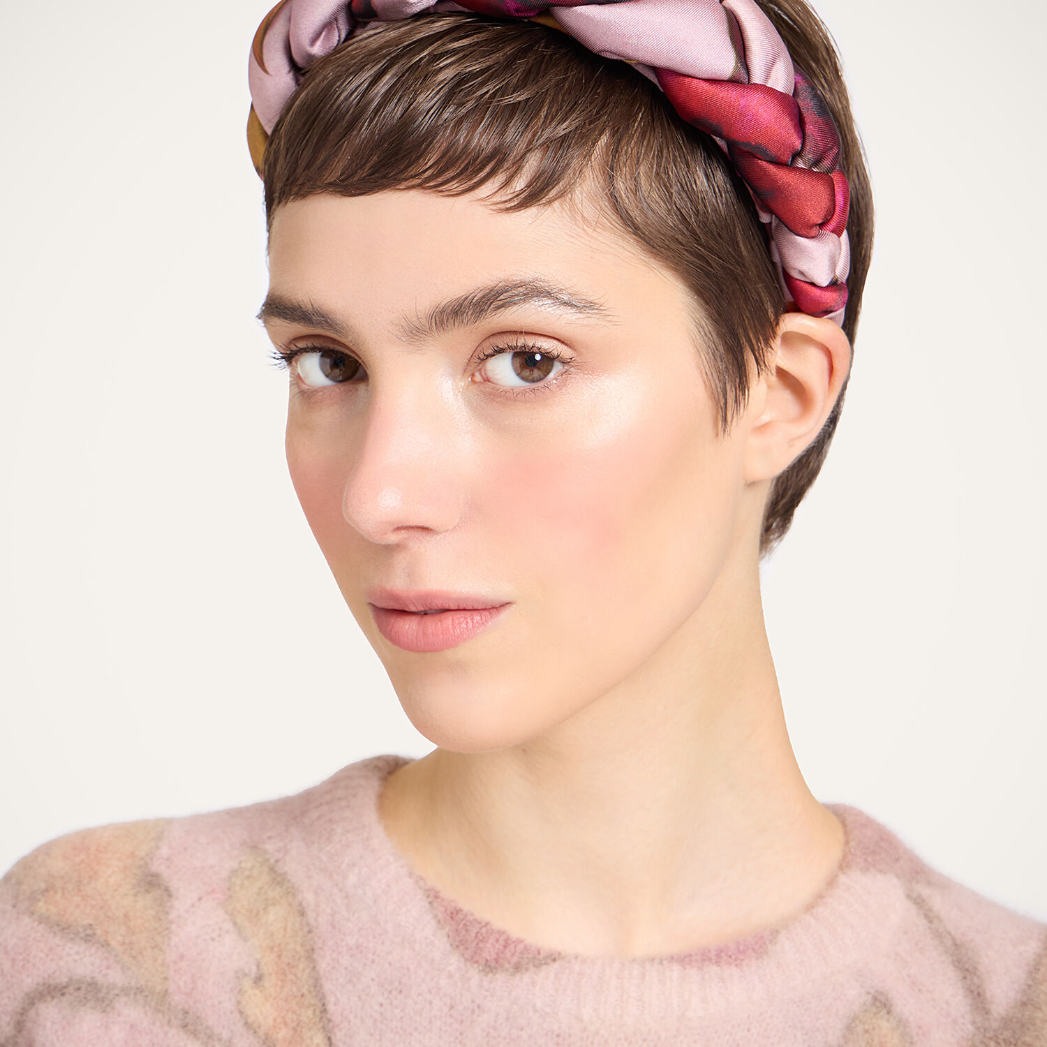  La Doublej Hair Accessories Women - Rapunzel Headband French Kiss Dusty Pink One Size 100% Polyester 