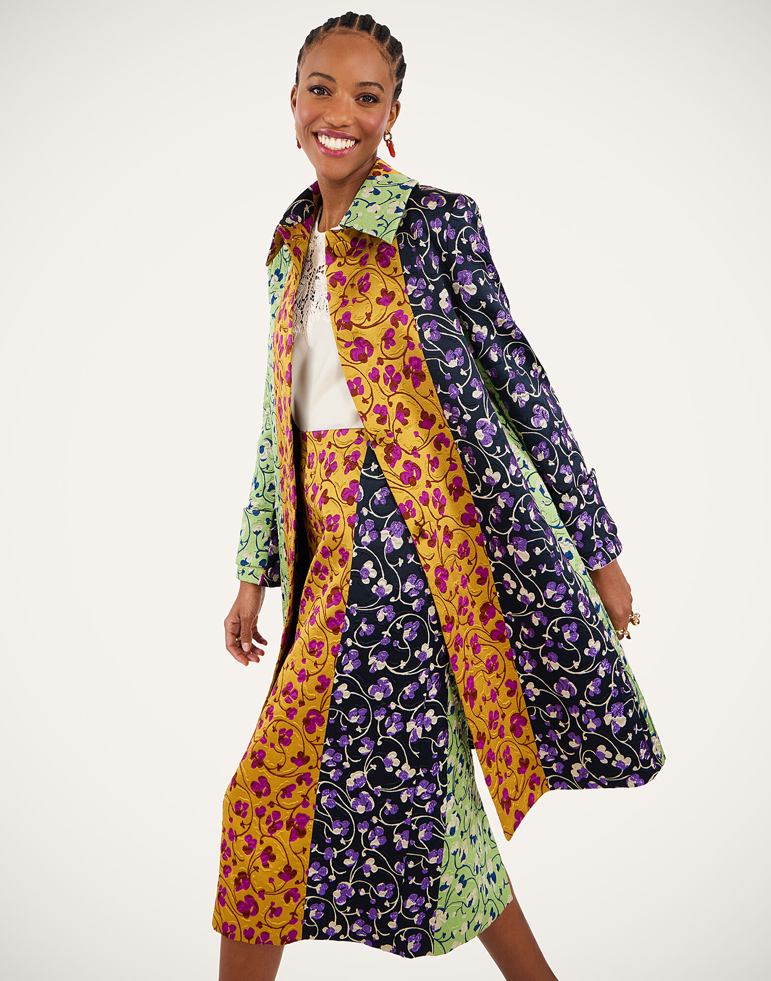 La DoubleJ Precious Coat Honeysuckle Tricolor Yellow JAC0122JCQ129HNY03YE02