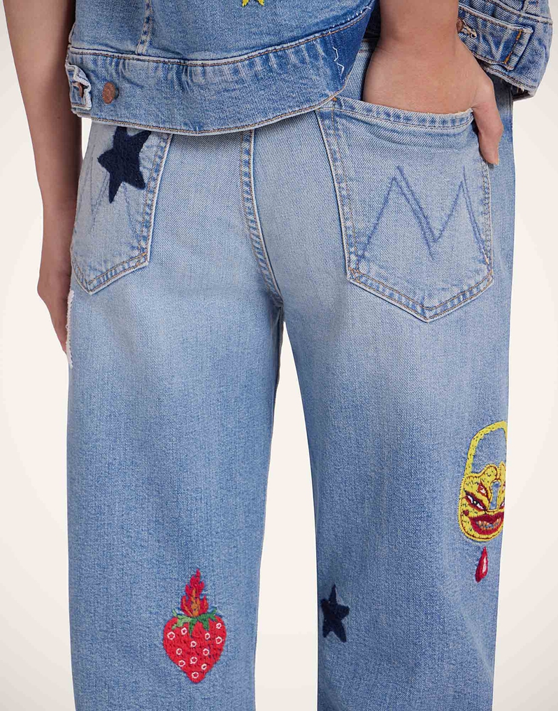 La DoubleJ The Maven Sneak Jeans La DoubleJ The Maven Sneak Jeans Star Of The Show Blue TRO0168DEN011STA03BU03
