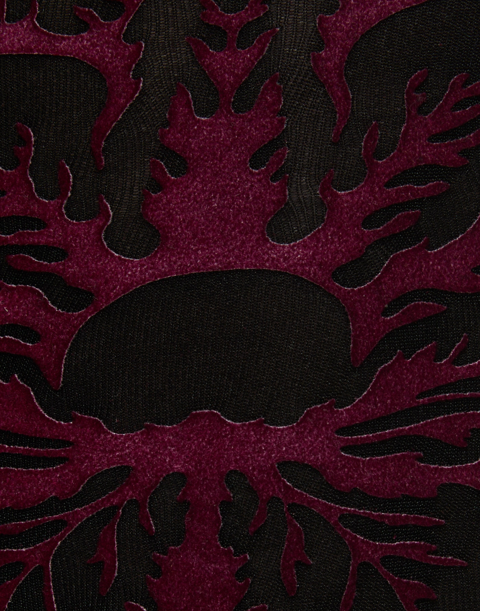 La DoubleJ Flocked Tights Black & Red SOC0014NYL010VA288RE01