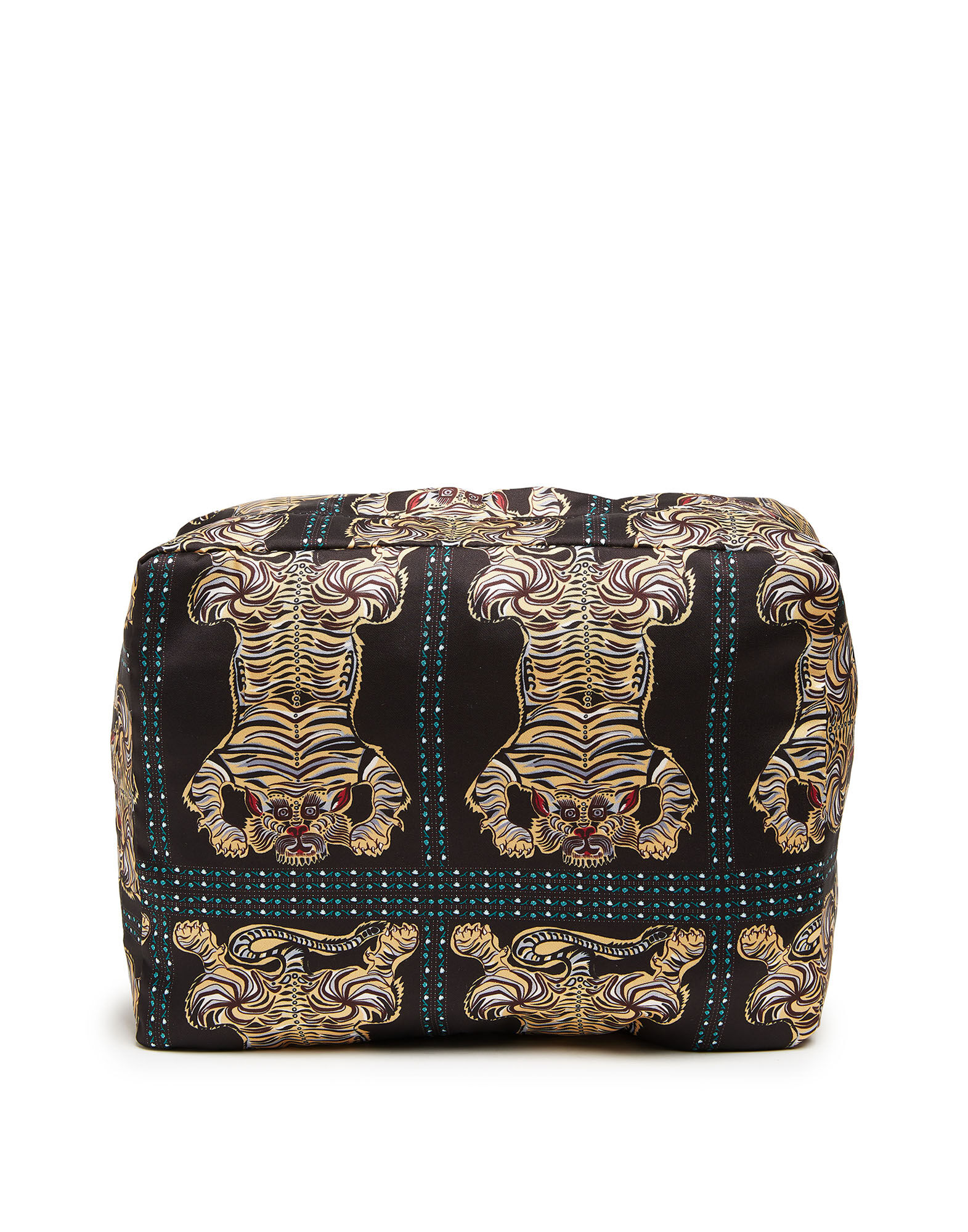 La DoubleJ Beauty Case Tiger Tiles Black Small BAG0044RAS006TIG0008