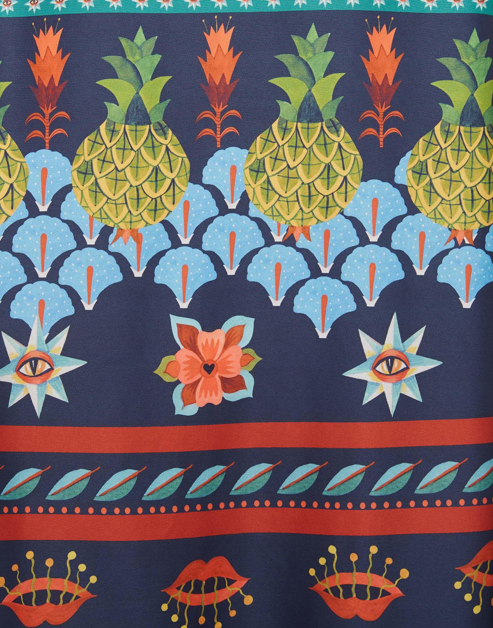 La DoubleJ Artemis Dress Patchwork Occhi Plac&eacute;e DRE0201FAI002PAT0002