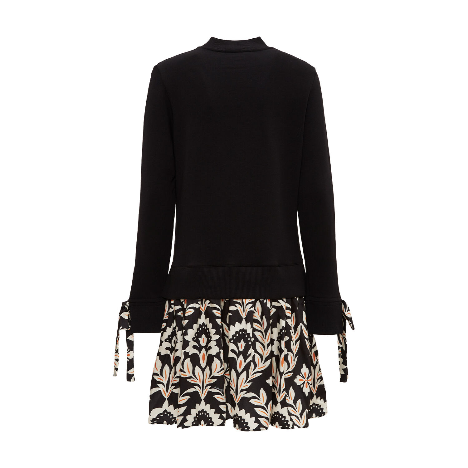 La Doublej Sporty Floral-print Minidress In Ghirlanda Black