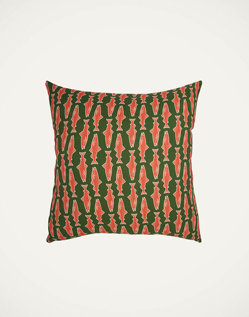 La DoubleJ Cushion (45X45) La DoubleJ Cushion (45X45) Como Fish Green CUS0013COT034CMF0002