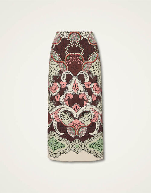 La DoubleJ Pencil Skirt Portal Placée Brown SKI0022VIS011POR02BR11