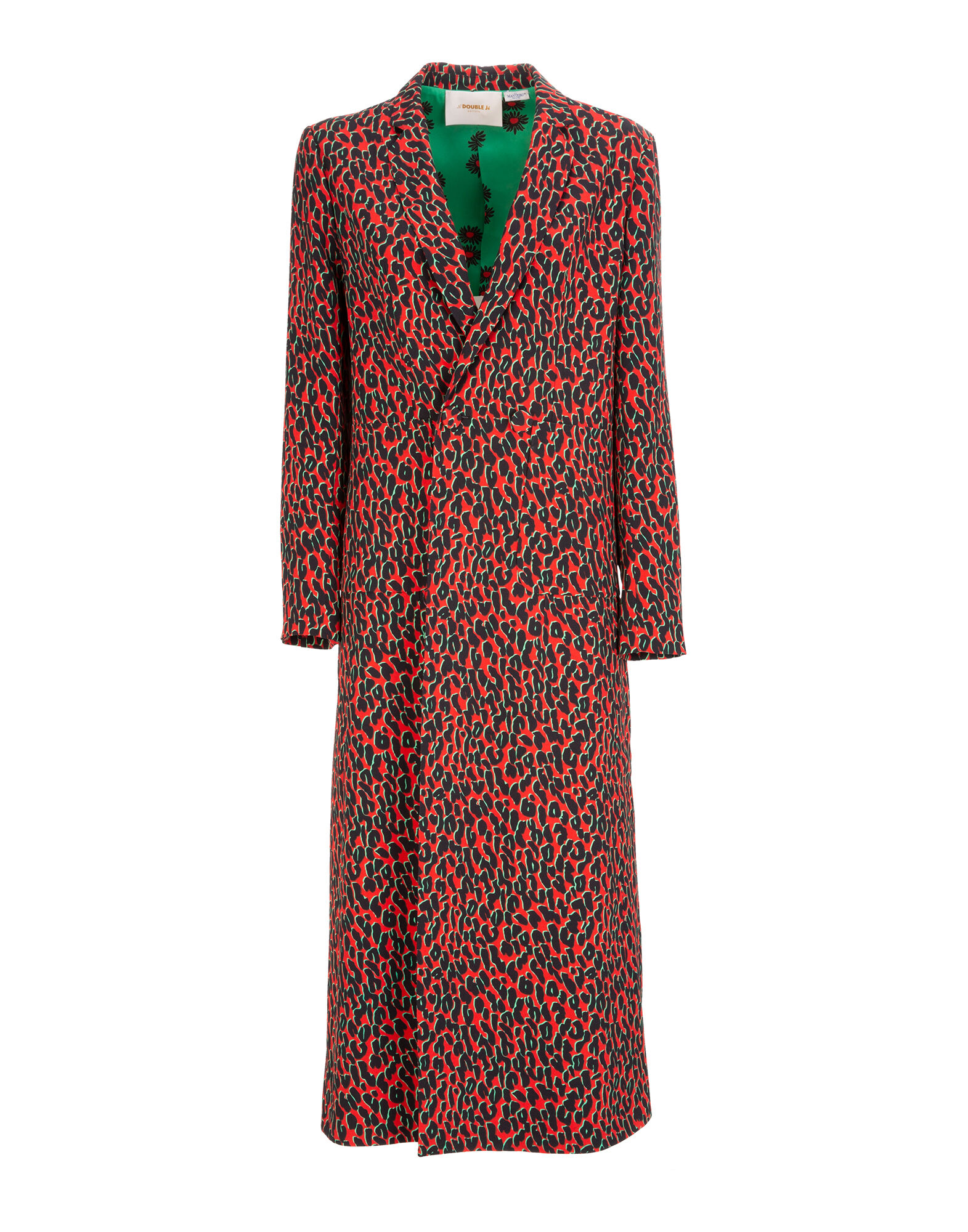 LaDoubleJ Duster Coat Leopard Rosso JAC0013SAB001LEO0002