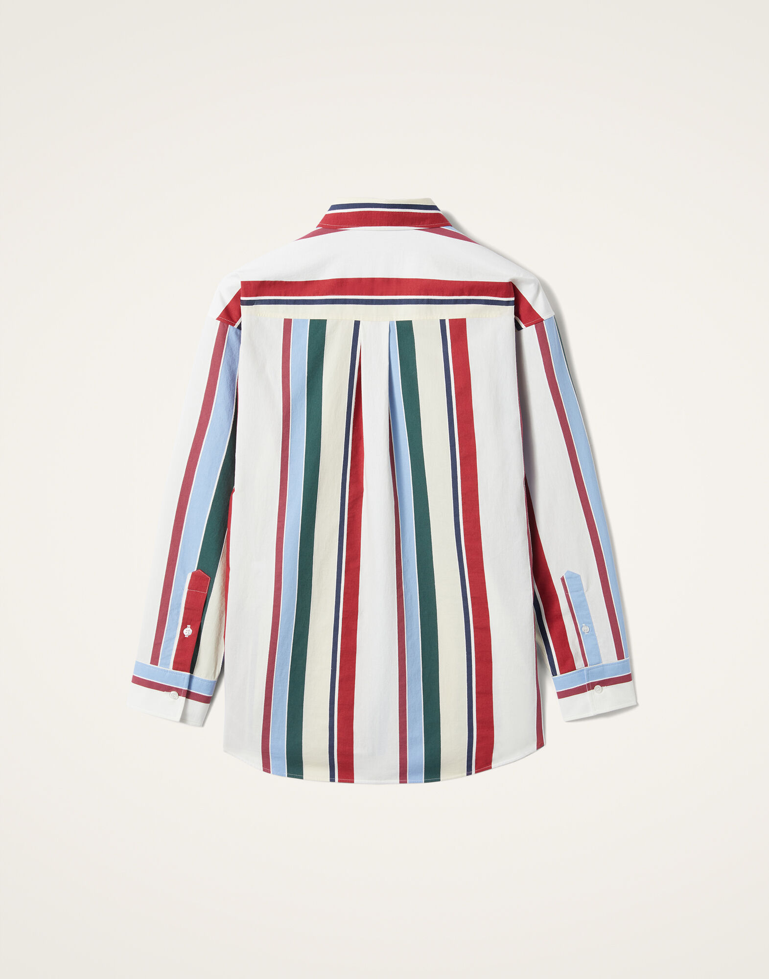 ずっと真夜中でいいのに。Striped Shirts (Halo Stripe) With Nothing Underneath The Weekend Mocha Multi-Stripe Shirt