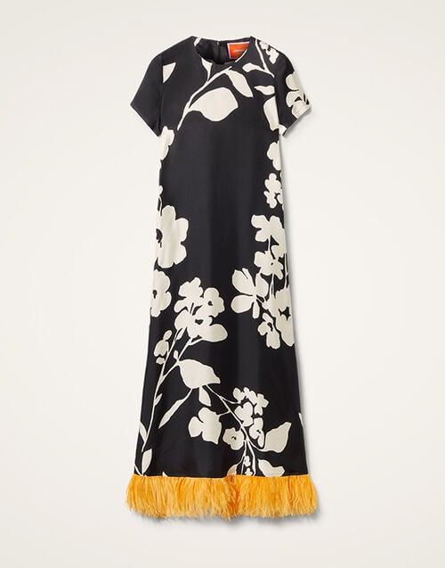 La DoubleJ Swing Dress (With Feathers) La DoubleJ Swing Dress (With Feathers) Winter Jasmine DRE0316SIL001WIJ0001
