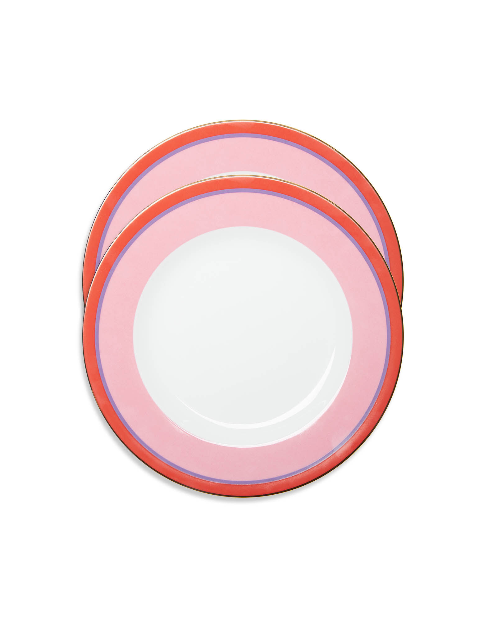 La DoubleJ Dinner Plates Set Of 2 Rainbow Rose DIN0002CER001RAI06PI01