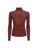 LaDoubleJ Turtleneck LaDoubleJ Turtleneck Leopard Rosso SHI0030JER003LEO0002