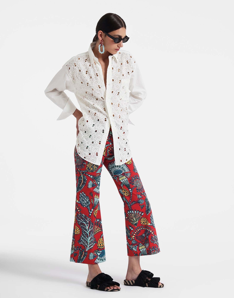 La DoubleJ Hendrix Pants La DoubleJ Hendrix Pants Sicomore Red TRO0014COT006SIC01RE01