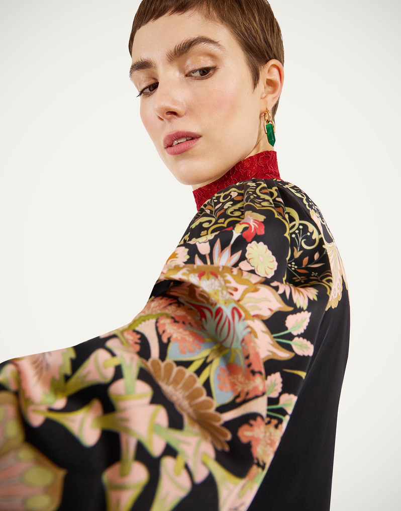 La DoubleJ Clingy Swing La DoubleJ Clingy Swing Cornucopia Placée Black DRE0762VIS023CRN03BL01