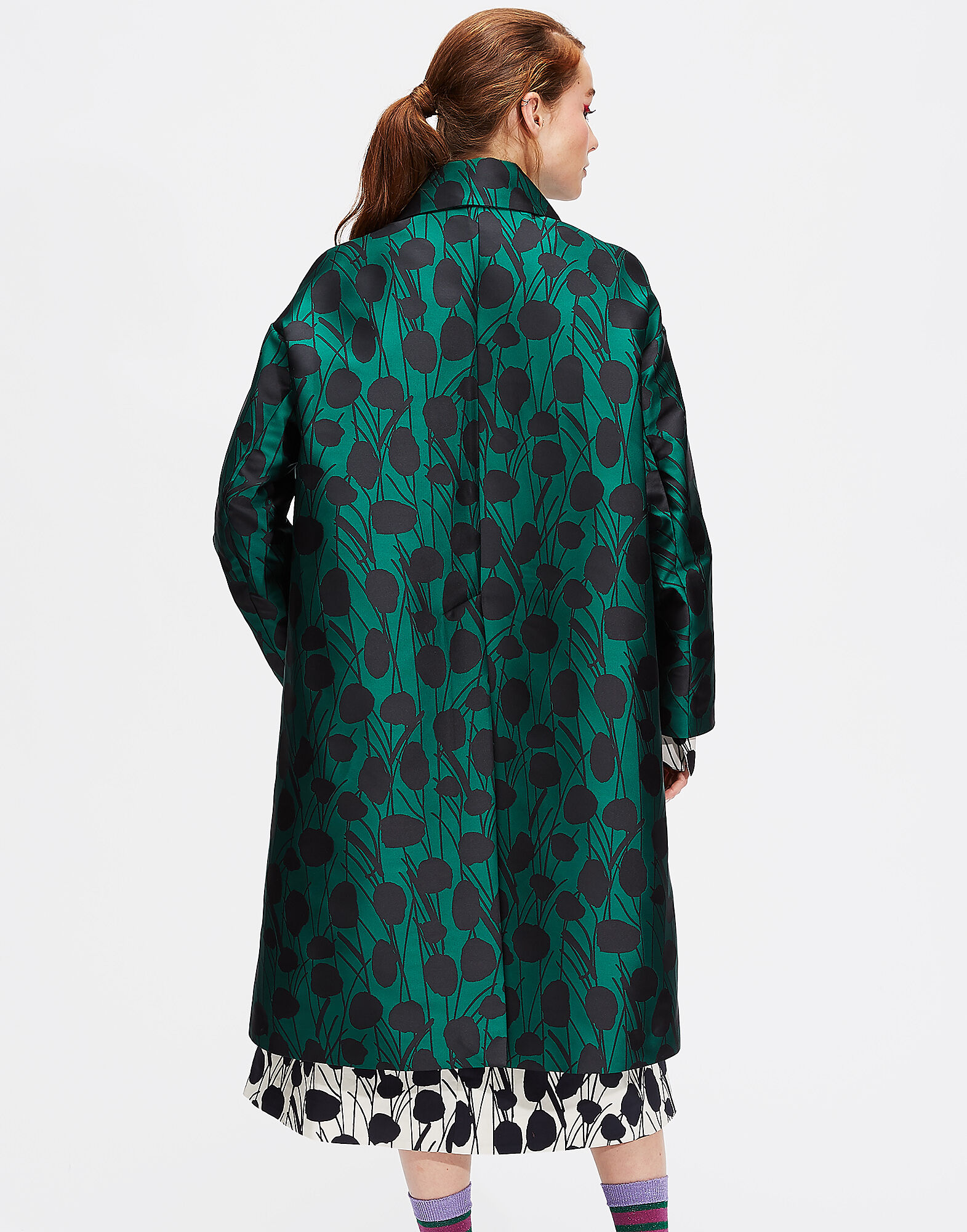 LaDoubleJ Boxy Coat Moses Verde JAC0014RAS002MSS0003