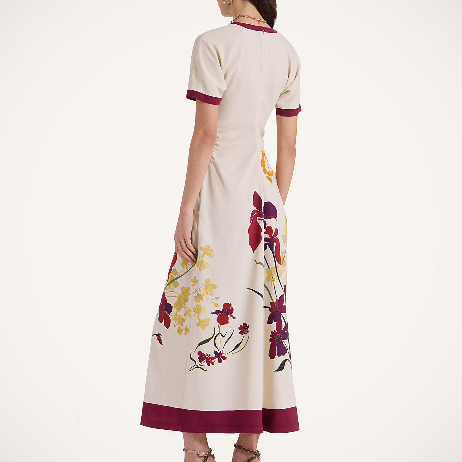 La Doublej Angelica Dress In Corsage Placée Ivory