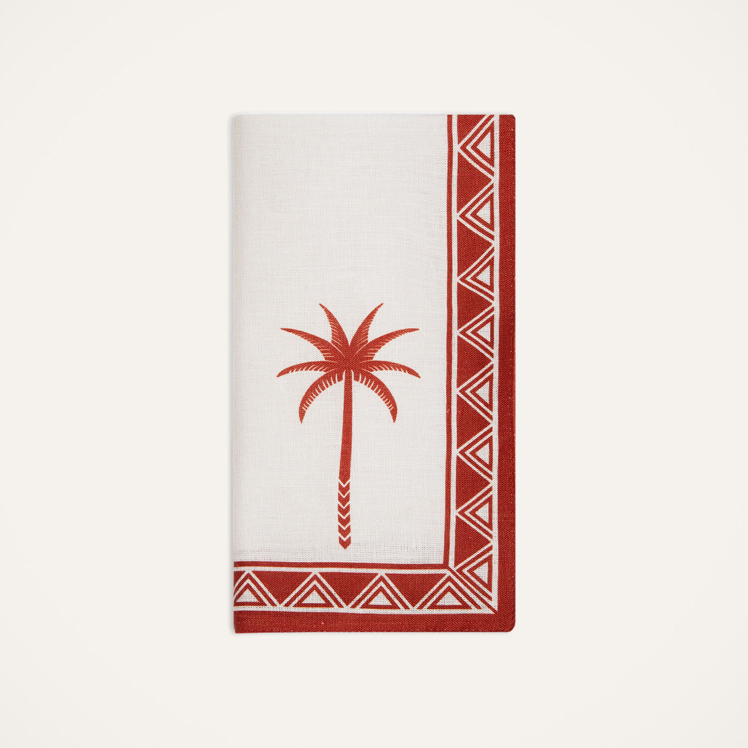 Shop La Doublej Large Napkins Set Of 2 In Date Palms Brick