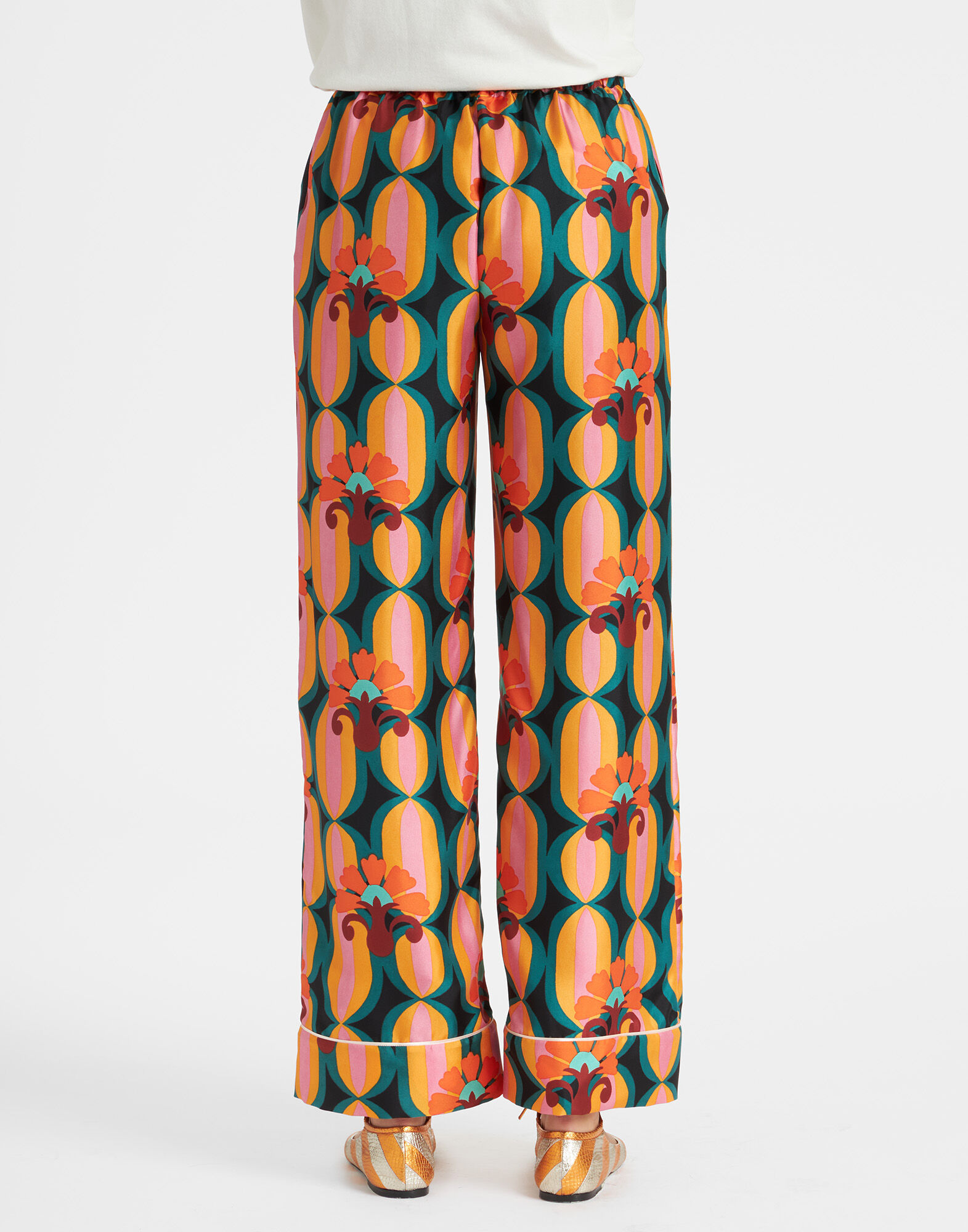 La DoubleJ Pajama Pants Arcturus Blue Petrol TRO0116SIL001ARC01BU05