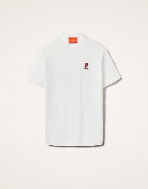 La DoubleJ Raise Your Vibration T-Shirt Solid Print TSH0020JER032SOP04WH05