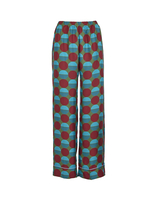 La DoubleJ Silk Pajama Sfere Grandi Verde PJM0001SIL001SFE0015