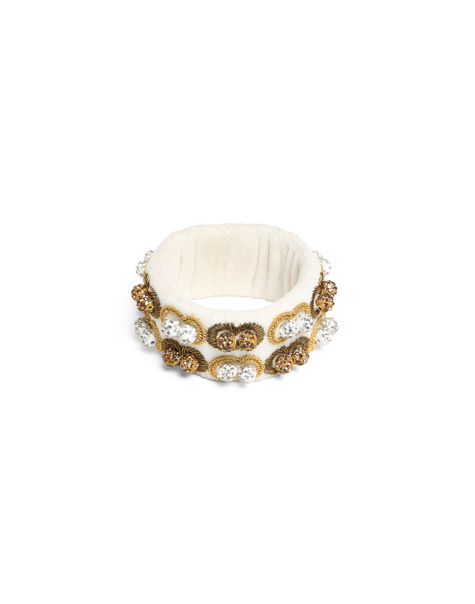 La DoubleJ Tesoro Double Bracelet Solid Ivory BAC0009VEL015SOLIDWH04
