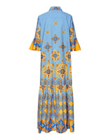 La DoubleJ Artemis Dress Partenope Light Blue DRE0176COT039PRT01BU01