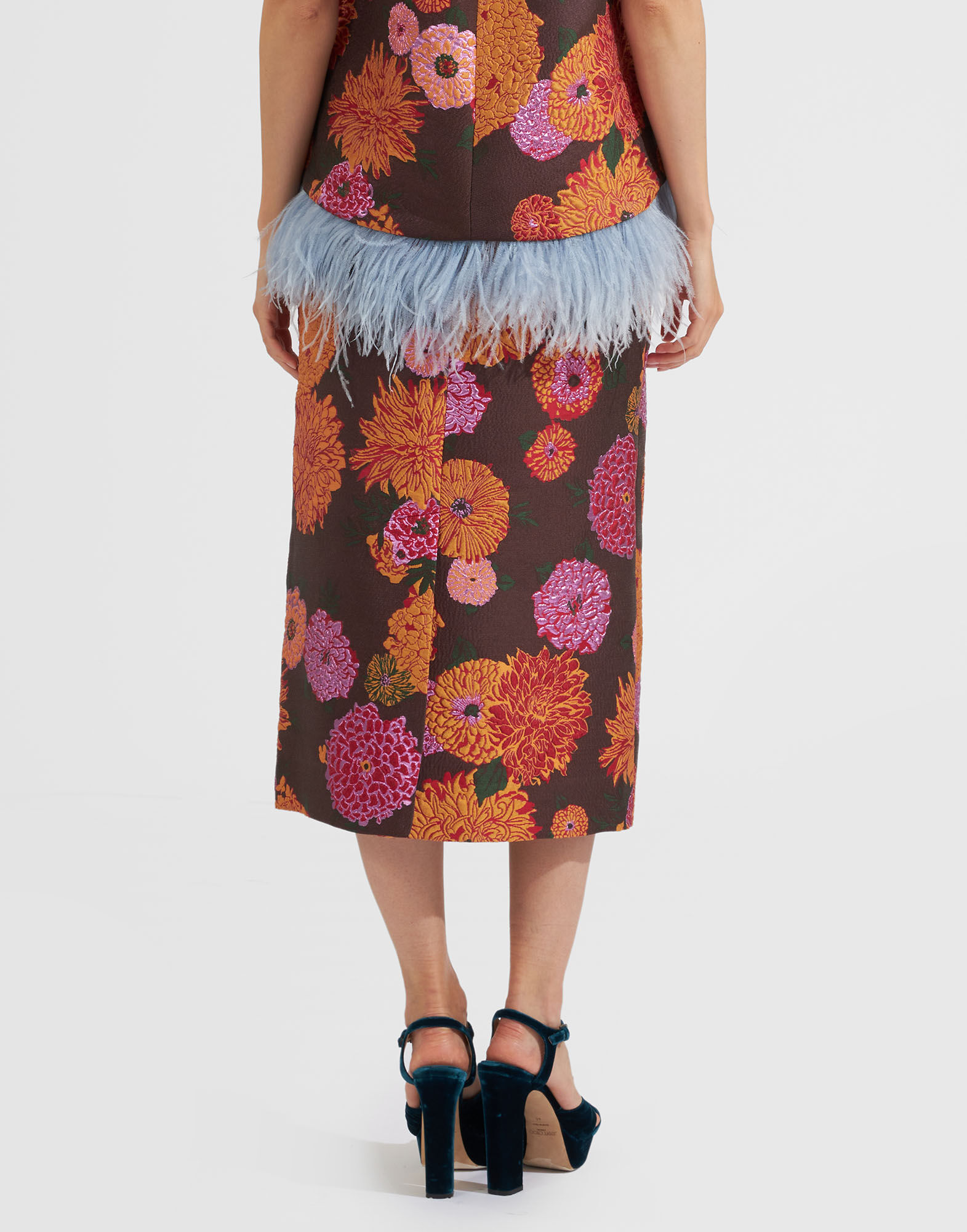 La DoubleJ Pencil Skirt Gin Chocolate SKI0011JCQ048GYN02WH04