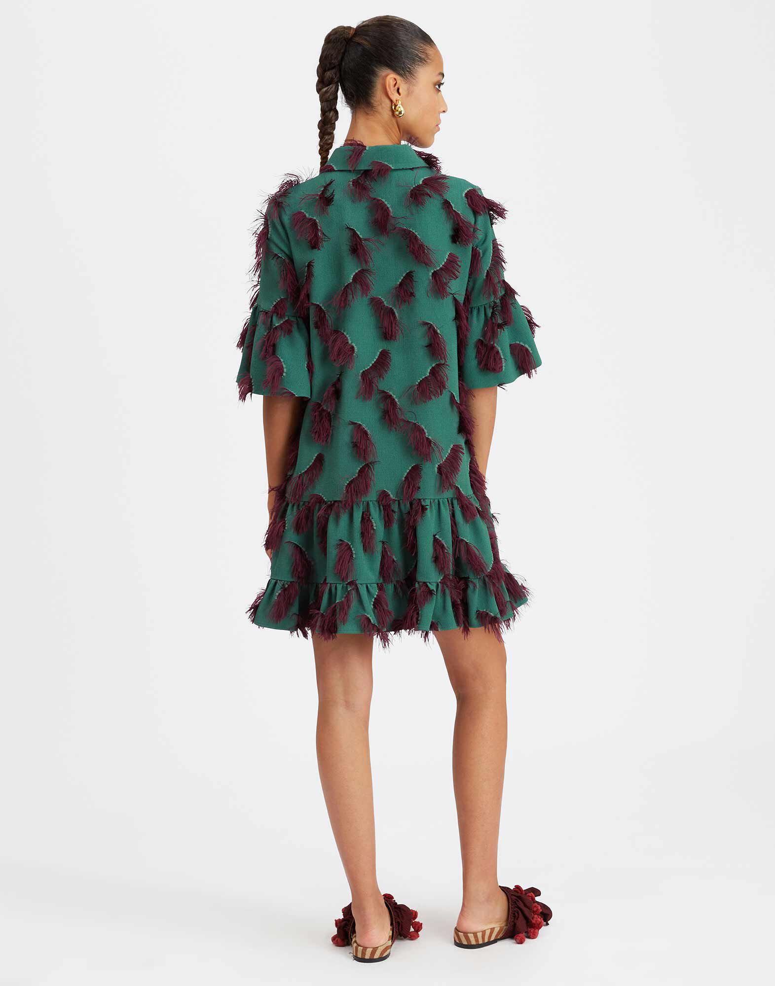 La DoubleJ Choux Dress Hotspot Emerald DRE0193JCQ079SPO01GR04