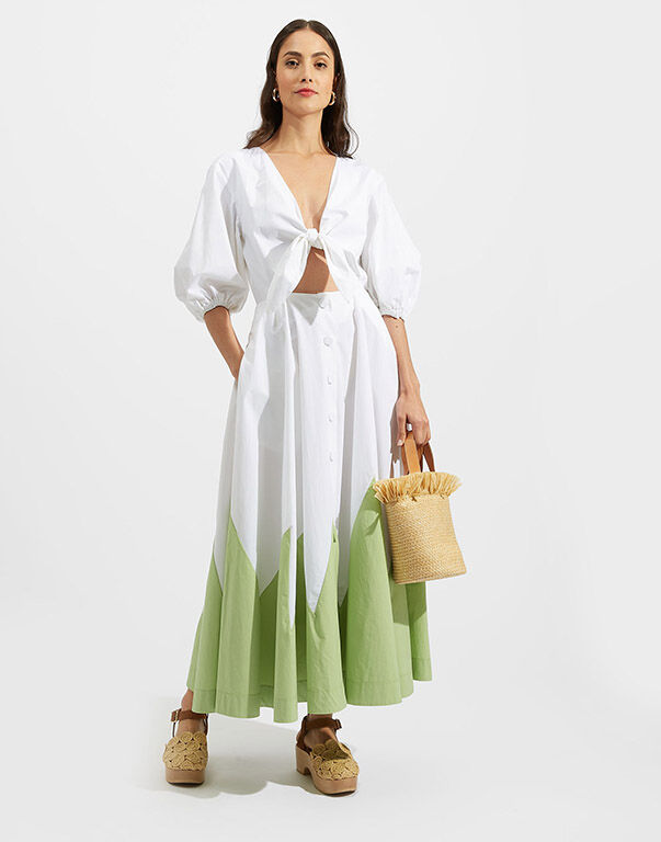 Peek A Boo Dress Intarsio in Color Block W P for Women La DoubleJ