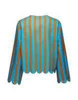 La DoubleJ Double Dutch Jacket Embroidered La DoubleJ Double Dutch Jacket Embroidered Riviera Turchese JAC0067COT039RIV02BU08