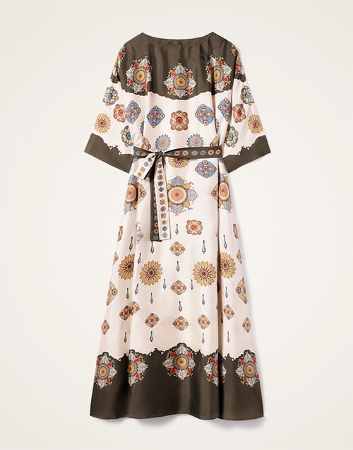 La DoubleJ Muumuu Dress Round Neck La DoubleJ Muumuu Dress Round Neck Nucleus Placée Off White DRE0574SIL001NUC06WH05