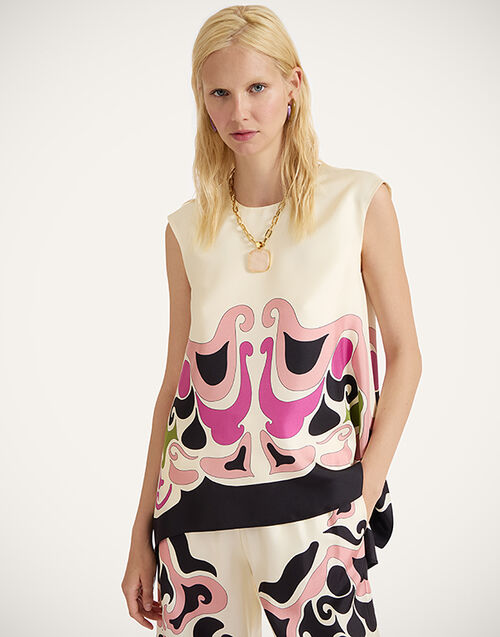 La DoubleJ San Carlo Top Phoenix Placée Pink TOP0157SIL006PHO01PI01