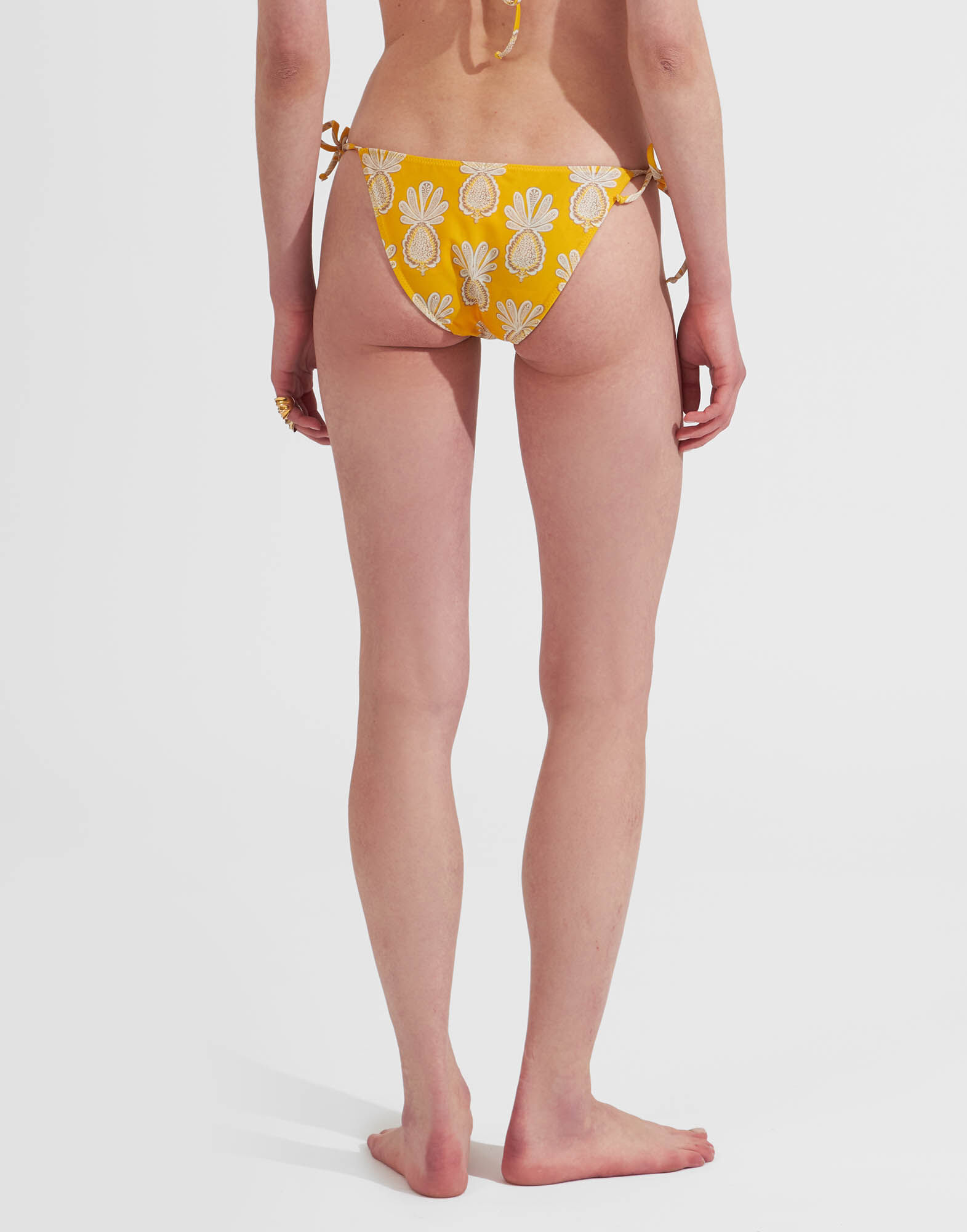 La DoubleJ Triangle Bikini Bottom Pineapple Sunflower SWI0004LYC001PNP20YE02