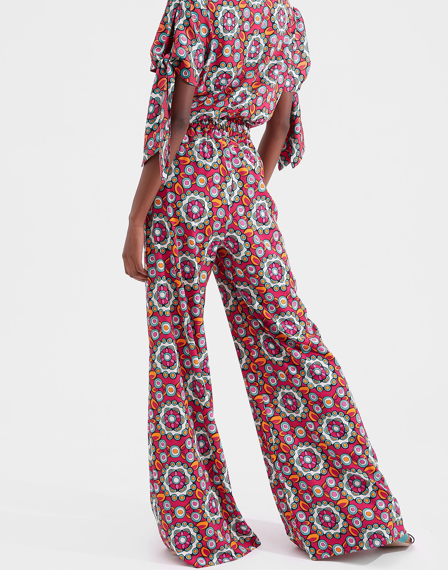 LaDoubleJ Palazzo Pants Kaleidoscope Fuxia TRO0003VIS001KAL0004