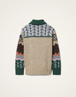 La DoubleJ Chalet Cardigan La DoubleJ Chalet Cardigan Multicolor Camel & Lilac PUL0288KNI166VA399BR04
