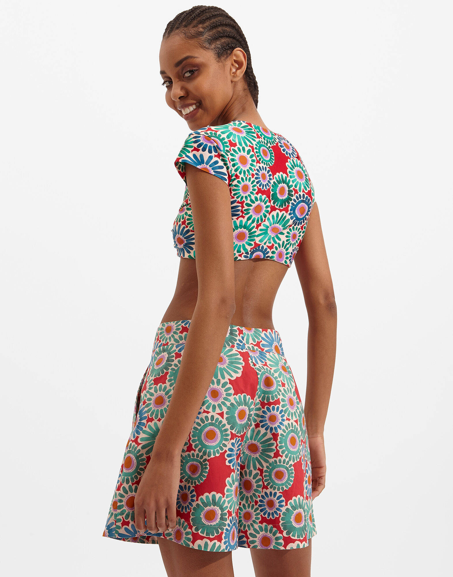 La DoubleJ Bardot Top Crazy Daisy SWI0026LYC001DAY0001