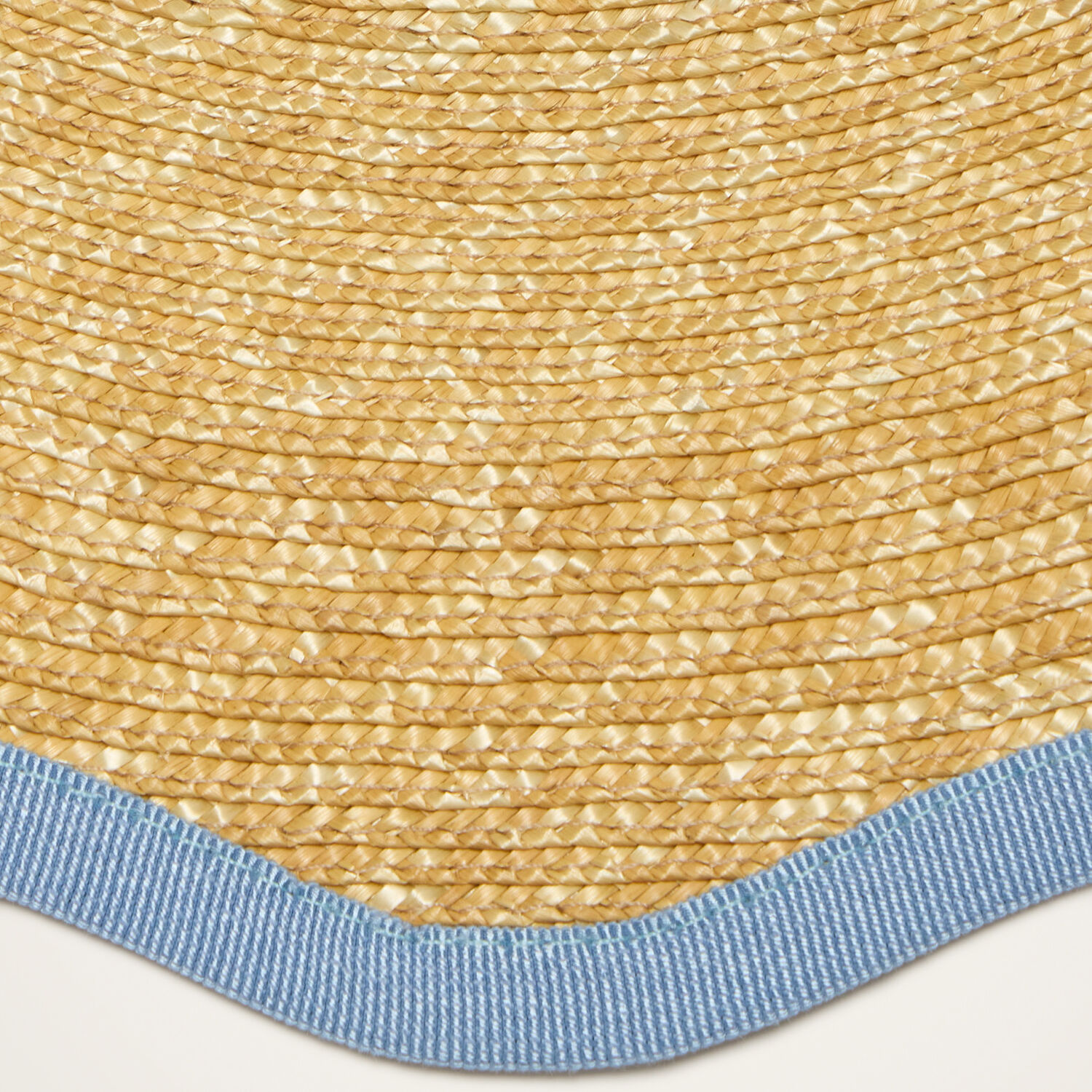 La Doublej Straw Cloud Placemats Set Of 2 In Solid Light Blue