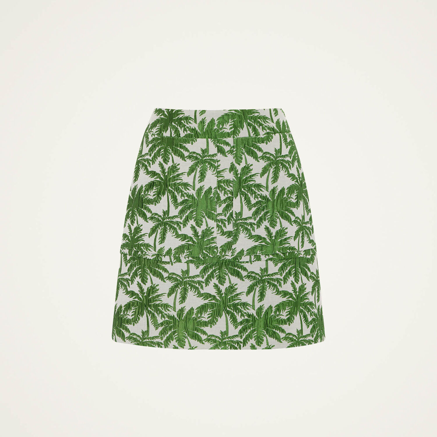 La Doublej Palm Tree-print Mini Skirt