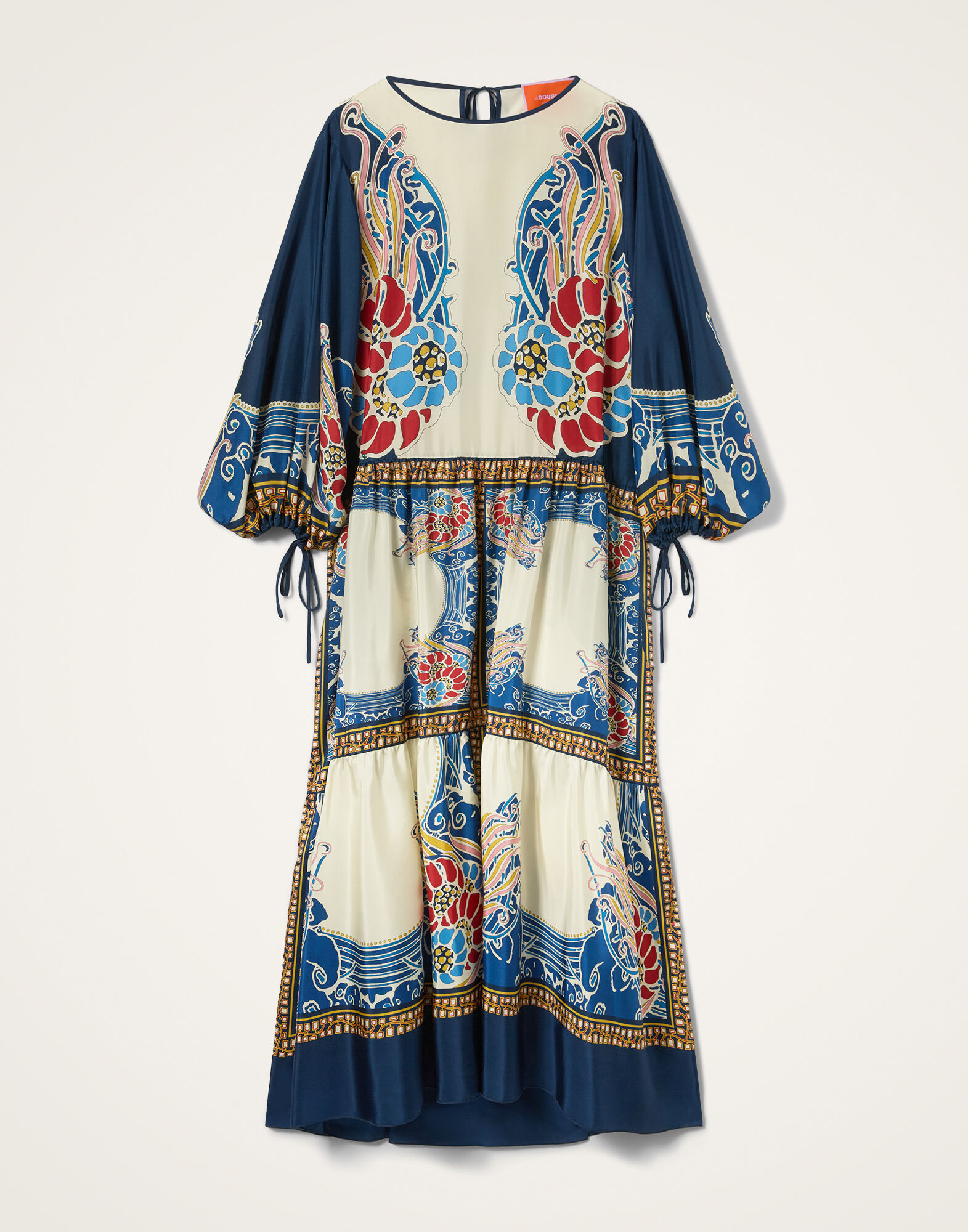 La DoubleJ Vesta Dress Lemuria Plac&eacute;e Blue DRE0302SIL009LEM02BU03