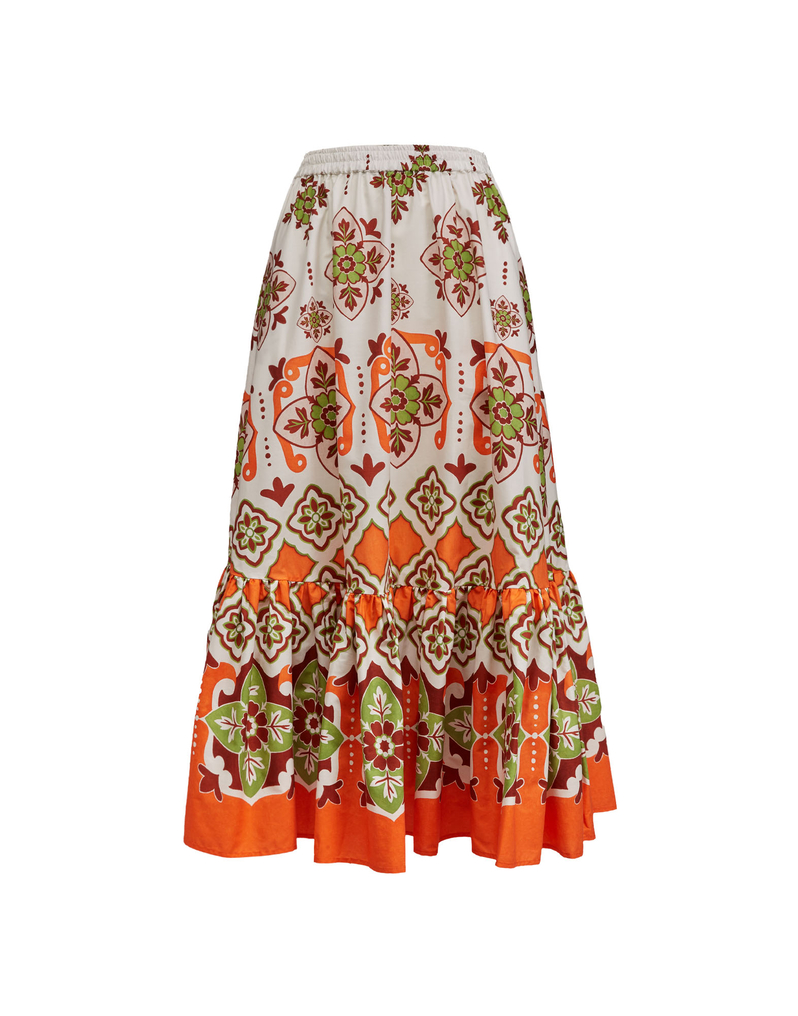 La DoubleJ Sunset Skirt La DoubleJ Sunset Skirt Partenope Placée SKI0068COT039PRT01OR02