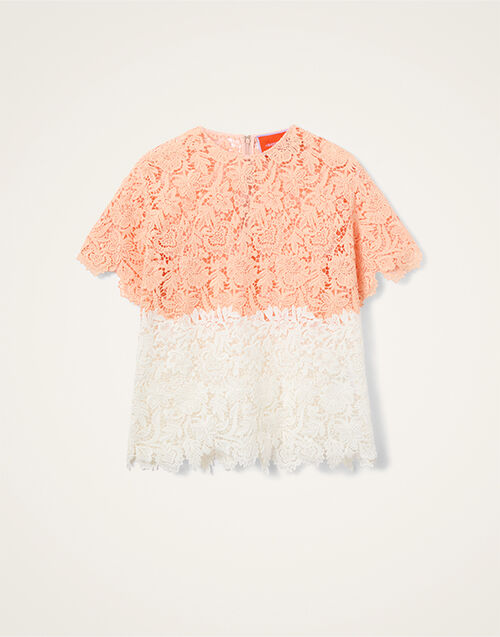 La DoubleJ Lacey House T-Shirt Solid Apricot TOP0199LAC013SOLIDOR11