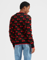 La DoubleJ Cherry Sweater Black / Red PUL0103KNI064VAR0166