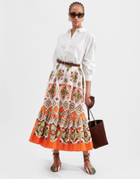 La DoubleJ Sunset Skirt La DoubleJ Sunset Skirt Partenope Placée SKI0068COT039PRT01OR02